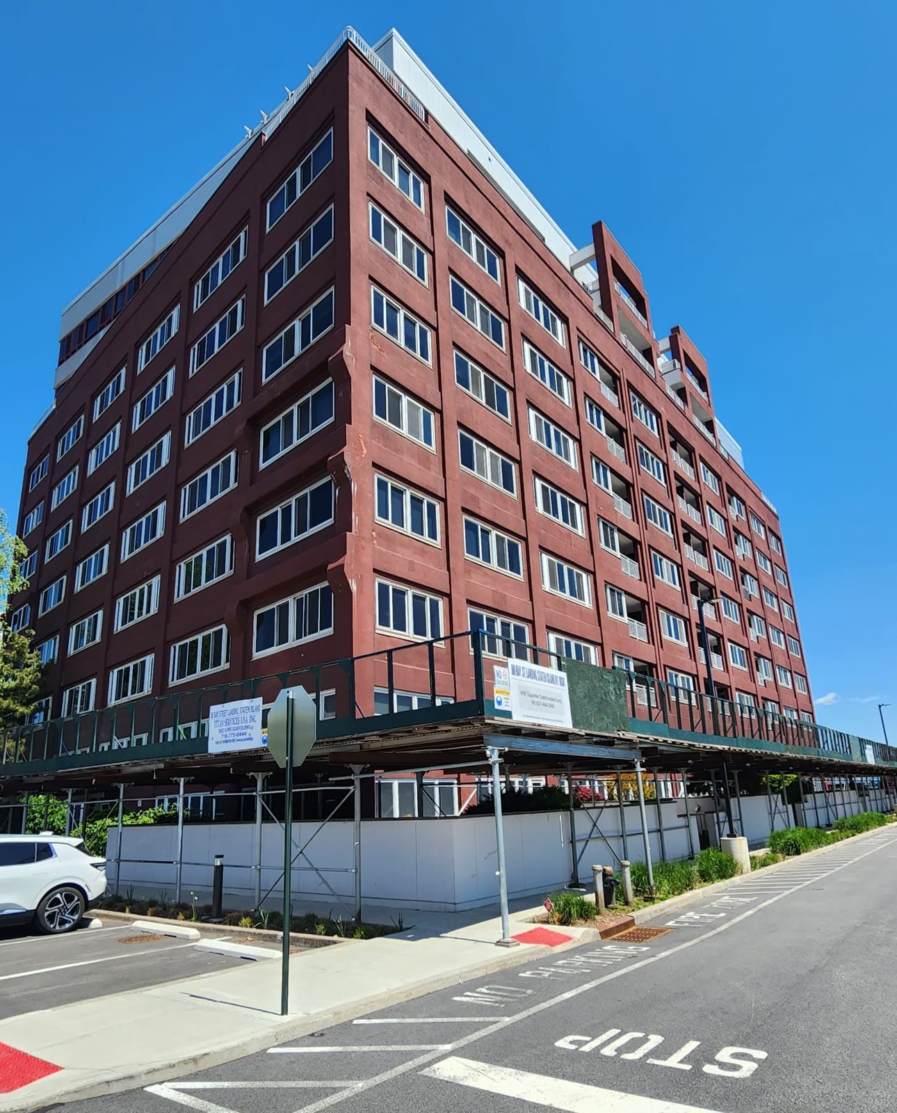 Red brick apartment building in New York City
